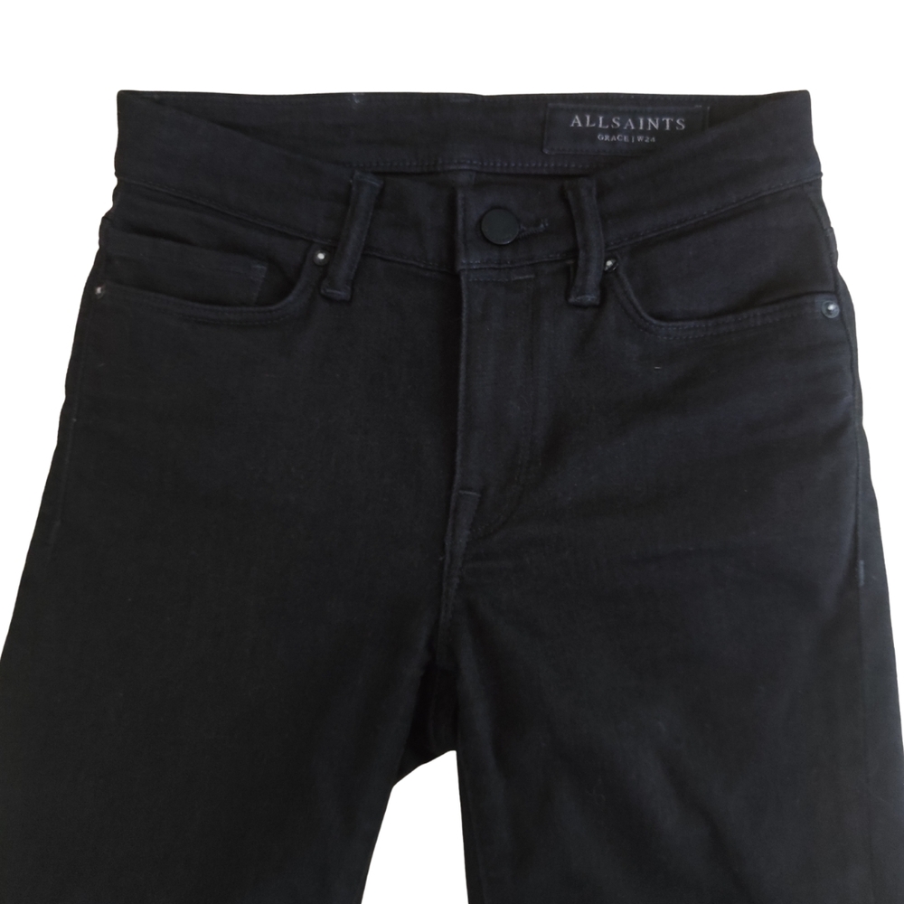 All Saints Black Skinny Jeans with Modern Fit - Picture 7 of 8
